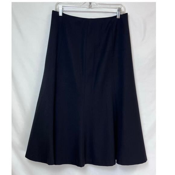 Lauren Ralph Lauren Size 6 Women's Black Wool Blend A-Line Skirt - Picture 1 of 5